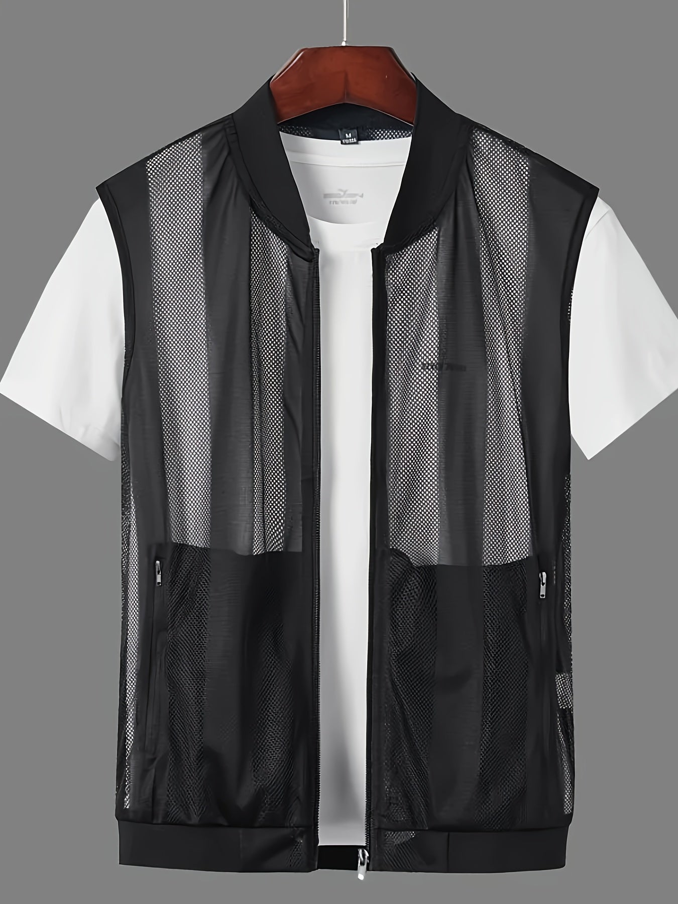 Herren Weste mit Reißverschluss und sportlichem Design – Ideal für Freizeit und Outdoor