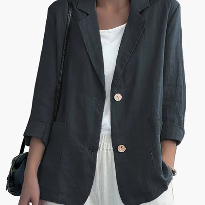 Damen Blazer Elegant Locker Business Freizeitjacke