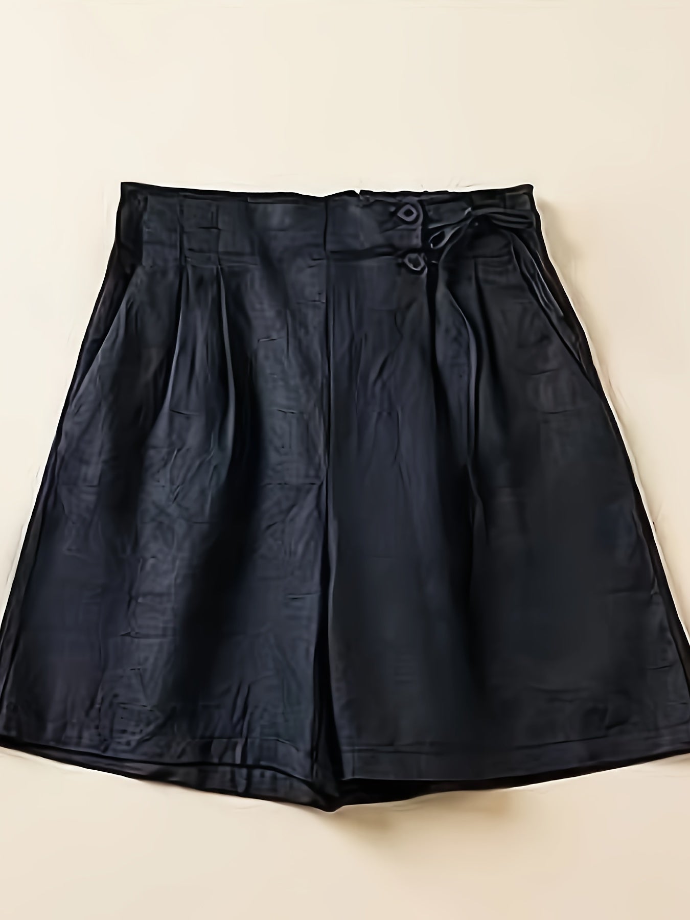 Damen Weite High-Waist Shorts im Casual-Look für Alltag und Freizeit