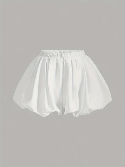 Damen Ballonshorts Modisch Voluminöses Design Freizeit