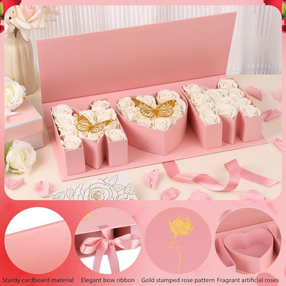 Geschenkbox Muttertag Deko Herz & Buchstaben – Elegante Präsentationsbox für Frauen, Muttertagsgeschenk, Dekoration