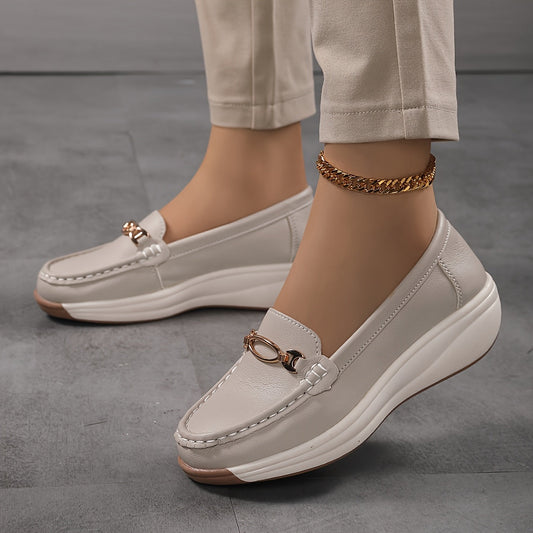 Damen Elegante Slip-On Loafer mit Komfortsohle – Modische Alltagsschuhe