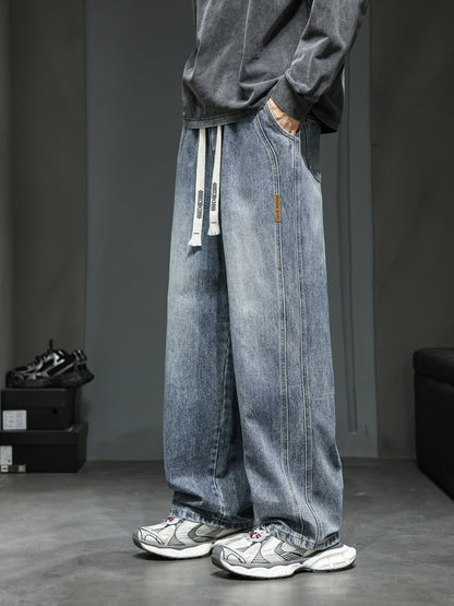 Herren Baggy Jeans im Urban Streetwear Stil – Weite Passform für Freizeit & Alltag