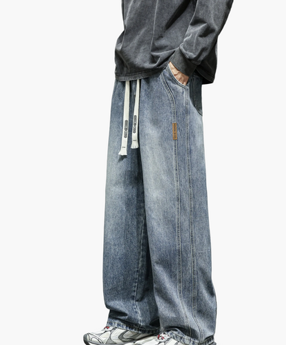 Herren Baggy Jeans im Urban Streetwear Stil – Weite Passform für Freizeit & Alltag