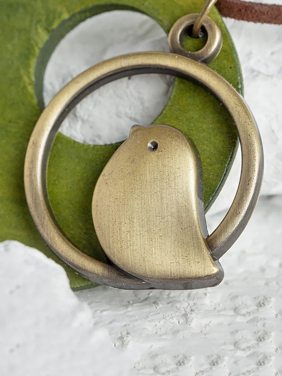 Unisex Vintage Halskette mit Retro-Vogelanhänger – Statement Schmuck für besondere Anlässe