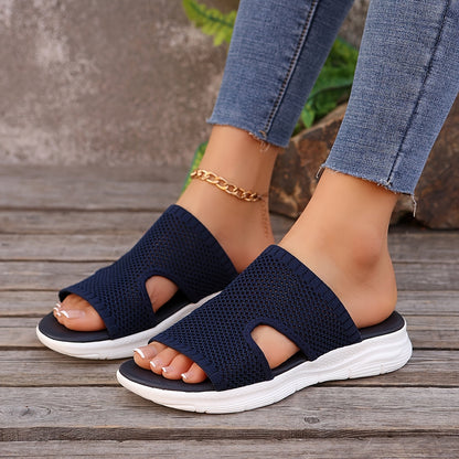 Damen Komfort Slip-On Sportsandalen für Freizeit und Alltag