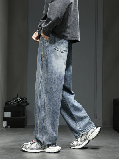 Herren Baggy Jeans im Urban Streetwear Stil – Weite Passform für Freizeit & Alltag