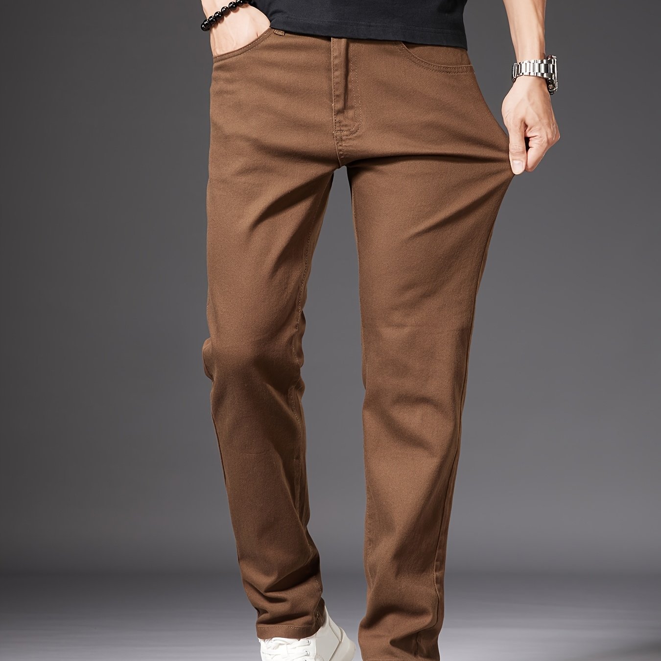 Herren Stretch Business Casual Hose – Modernes, vielseitiges Design für Beruf und Freizeit