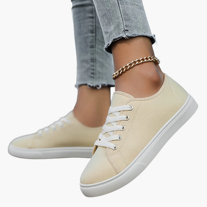 Damen Freizeit-Sneaker mit Schnürung – Bequeme Alltags-Schuhe im modernen Stil