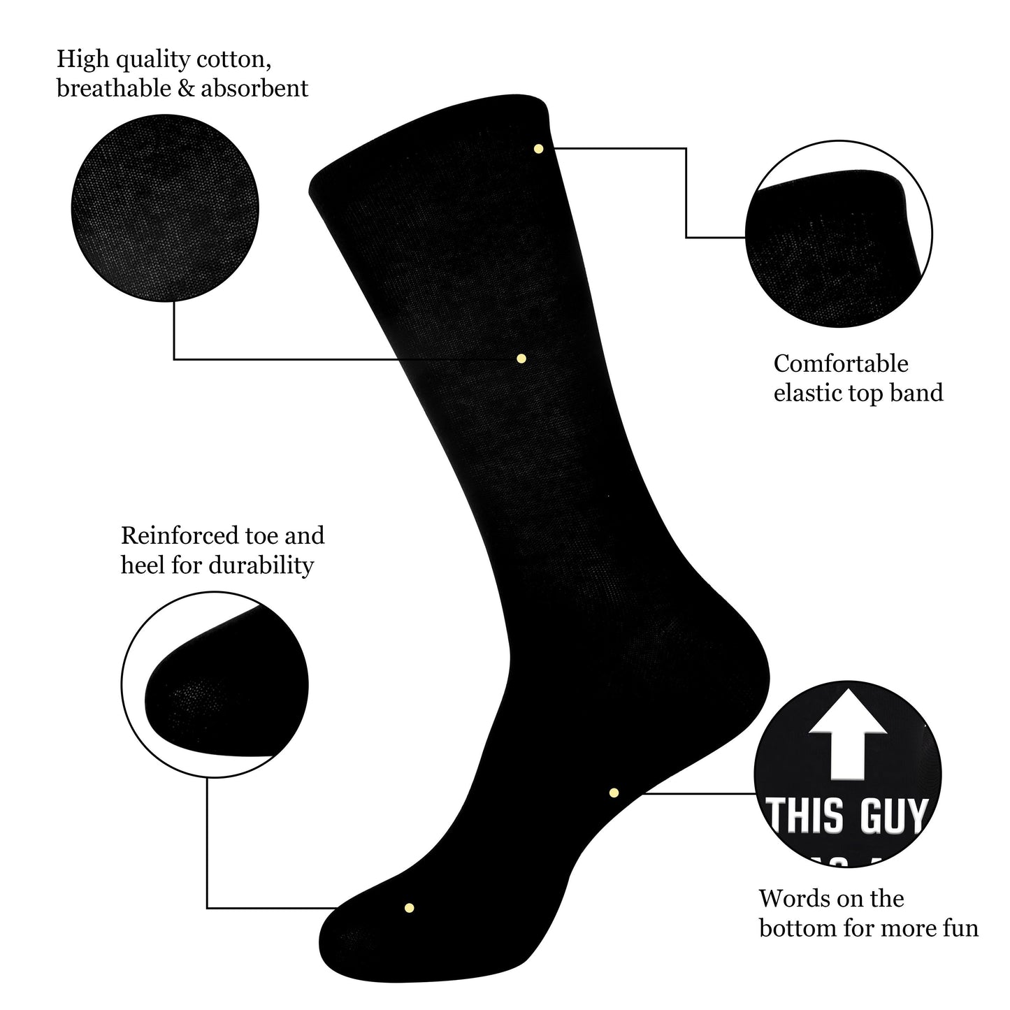 Herren Vatertags-Socken – Lustige Crew Socken mit „Best Dad Ever“ Spruch – Geschenkidee für Väter zum Vatertag