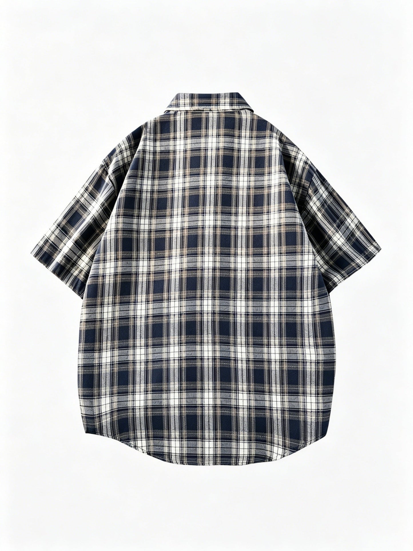 Herren Kurzarm Freizeithemd im Karo-Design – Lässiger Button-Down Stil für Alltag und Freizeit