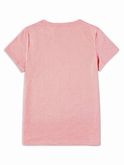 Damen T-Shirt mit Blumenprint – Modisches Freizeitshirt mit Mohnblumen Design