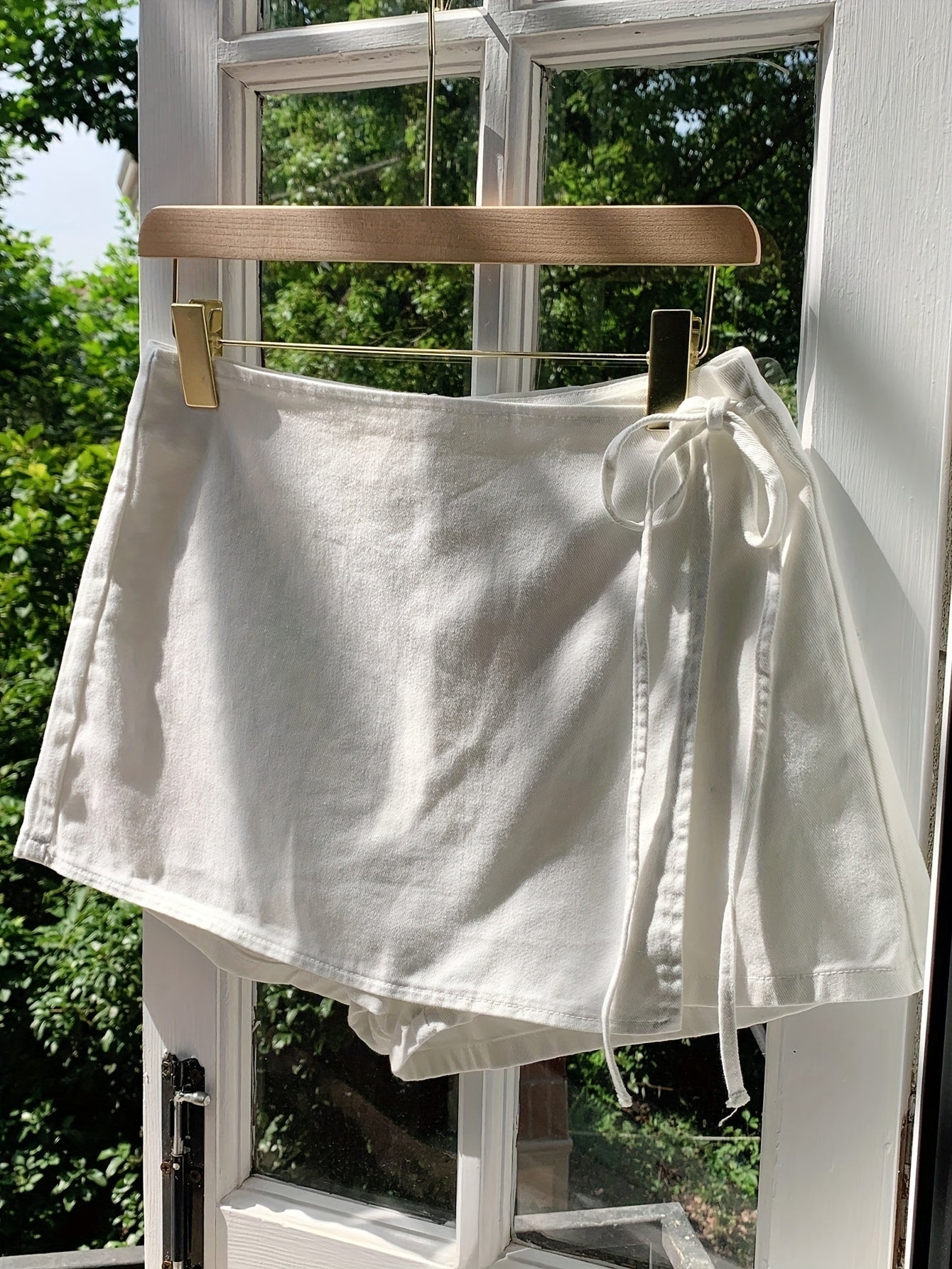 Damen Wickel-Strandskort mit Shorts – Femininer Beach-Look