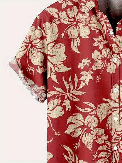 Herren Hawaiihemd Vintage Kurzarm – Ideal für Sommer, Urlaub & Freizeit