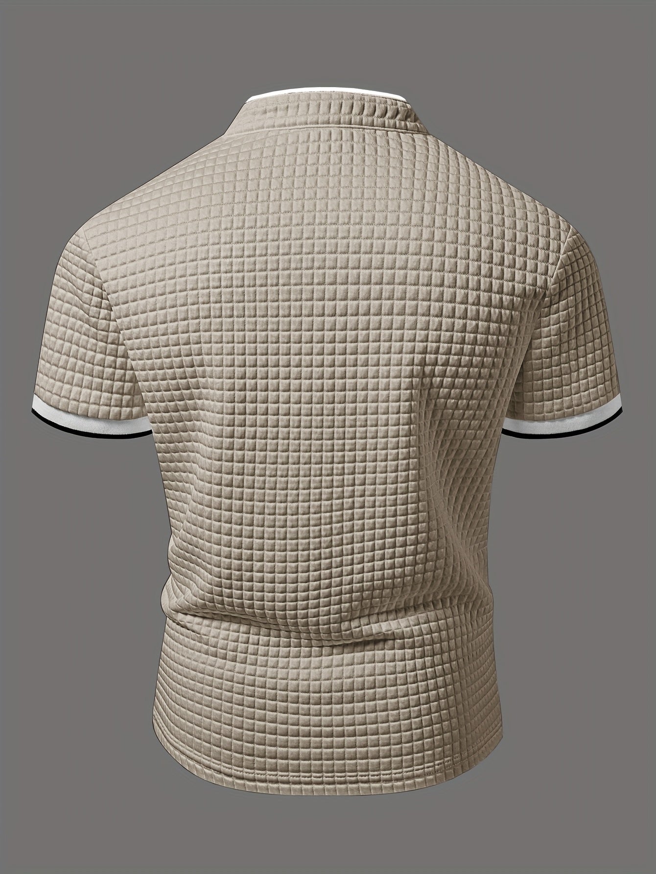 Herren Stehkragen Polo Shirt Modern Casual für Alltag und Freizeit
