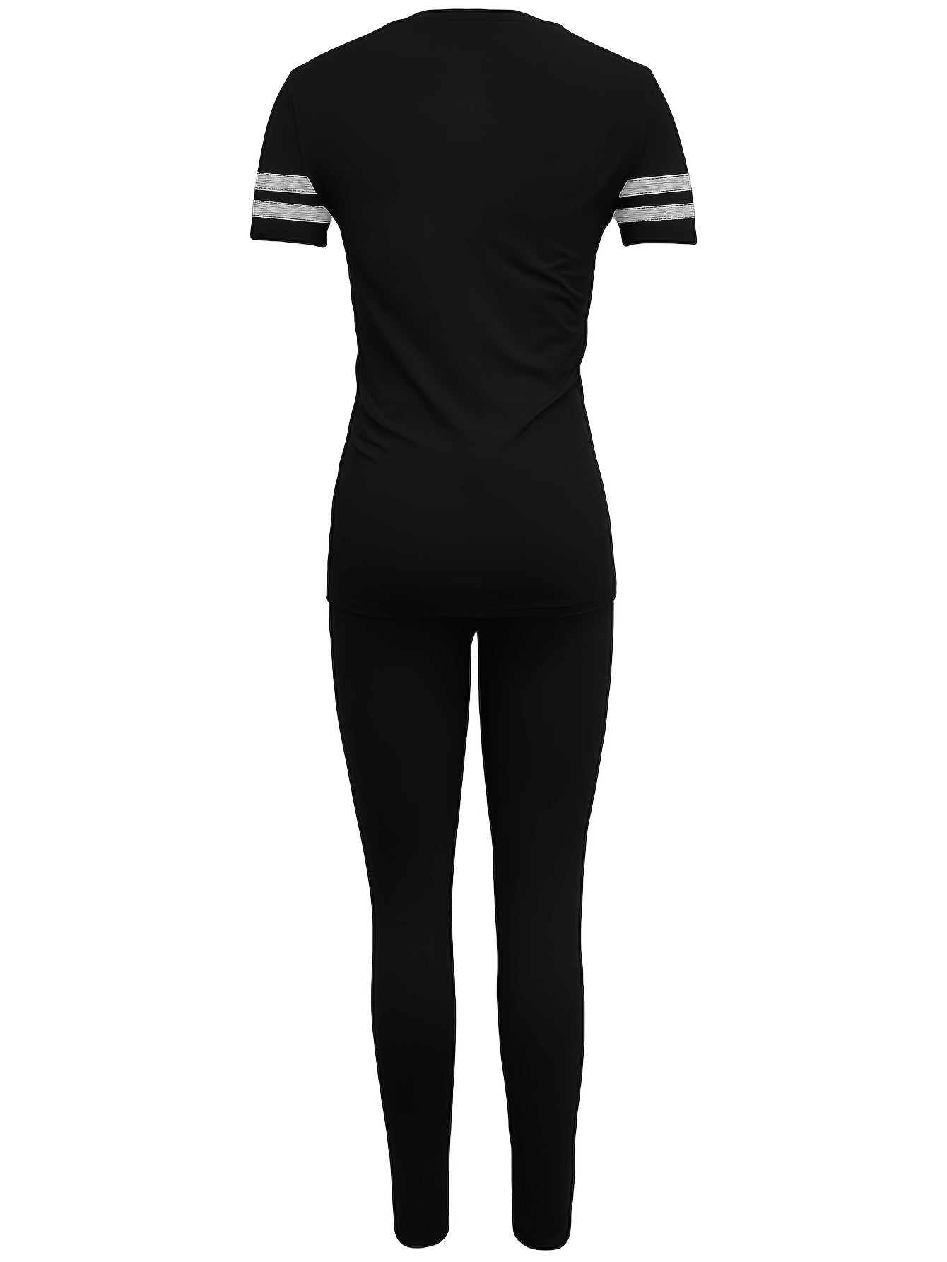 Damen Sportliches Freizeit-Set – Zweiteiliges Outfit mit T-Shirt und Leggings für Alltag & Fitness