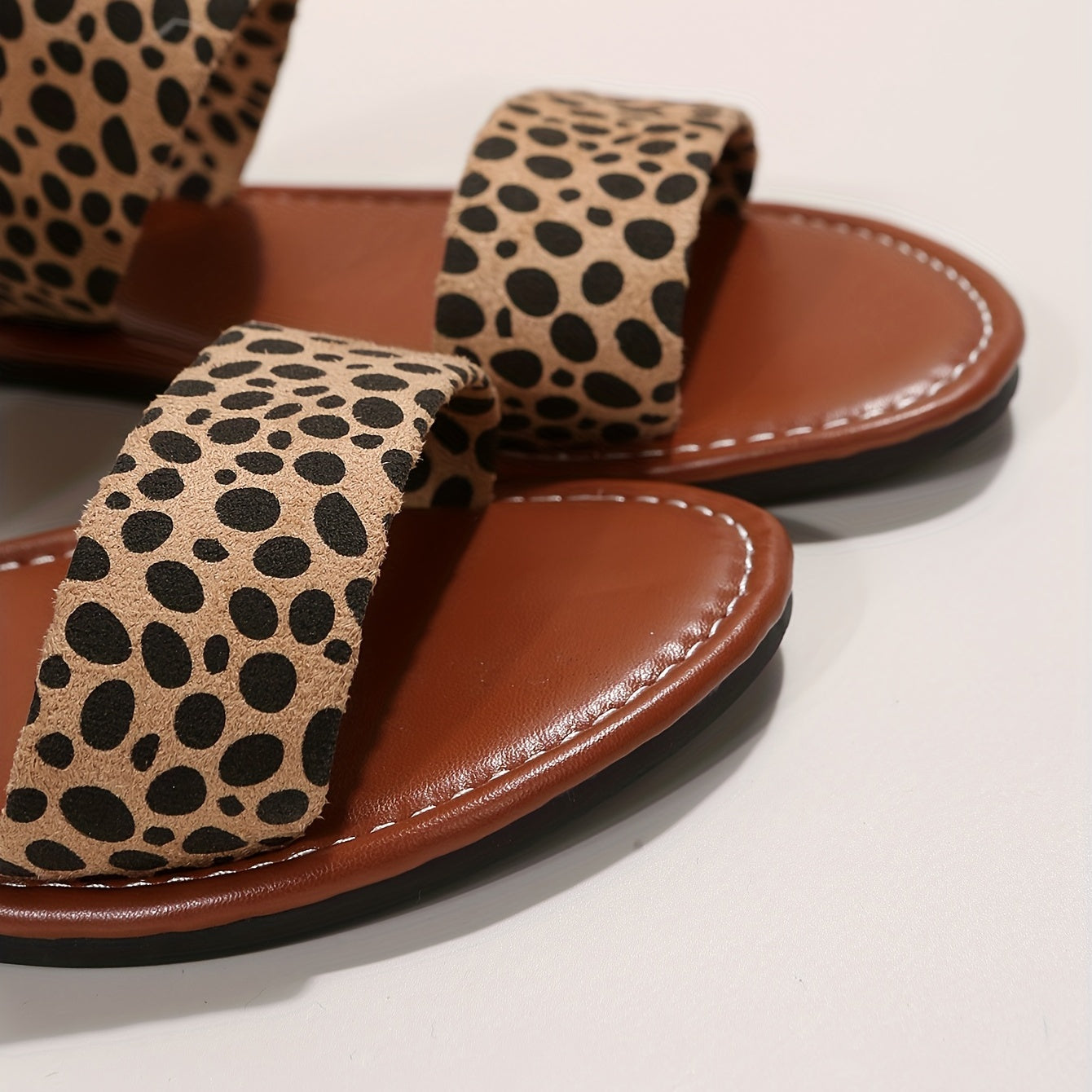 Damen Slide Sandalen mit Animal Print – Modische Sommerschuhe für Freizeit & Alltag
