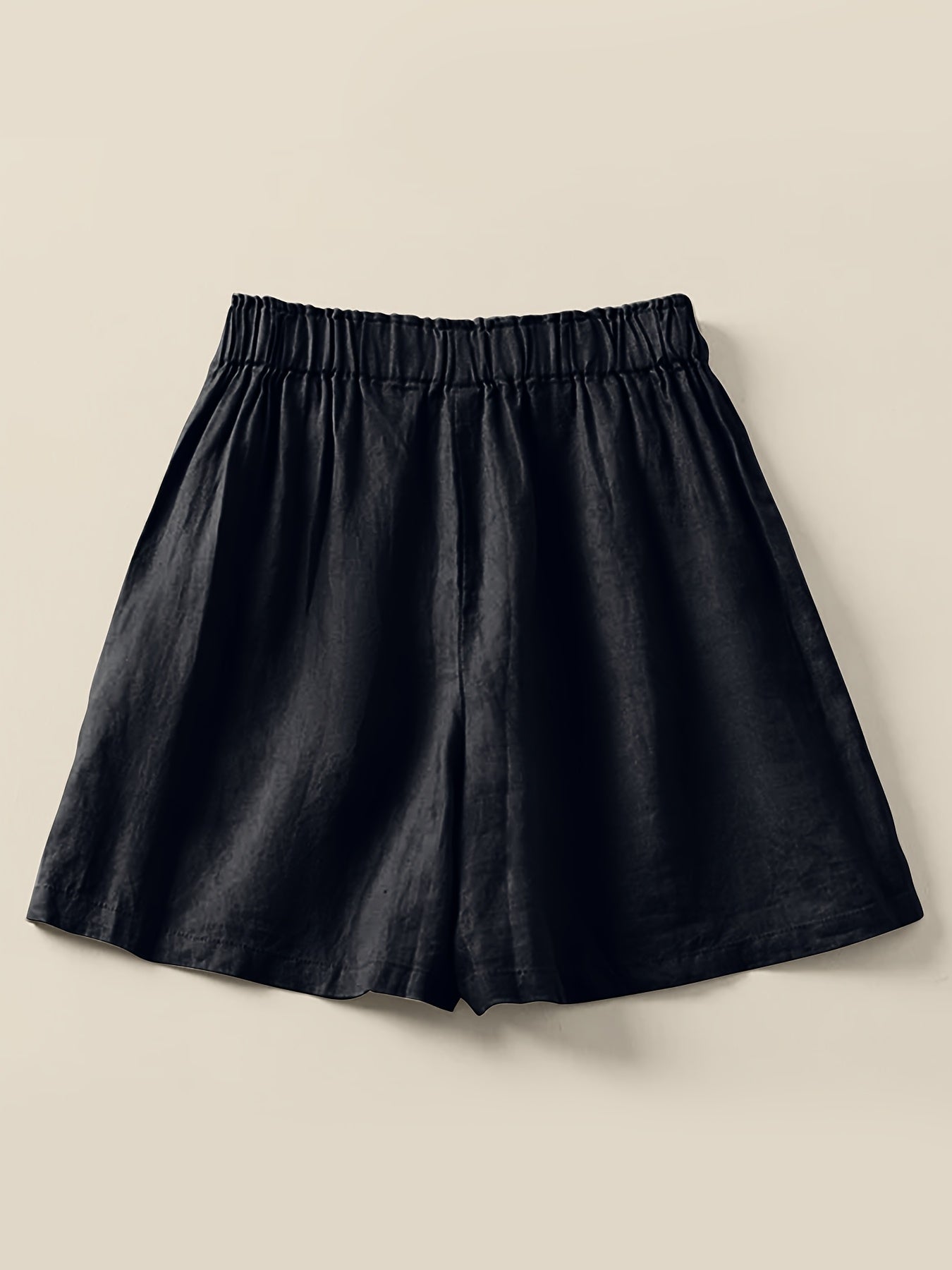 Damen Weite High-Waist Shorts im Casual-Look für Alltag und Freizeit
