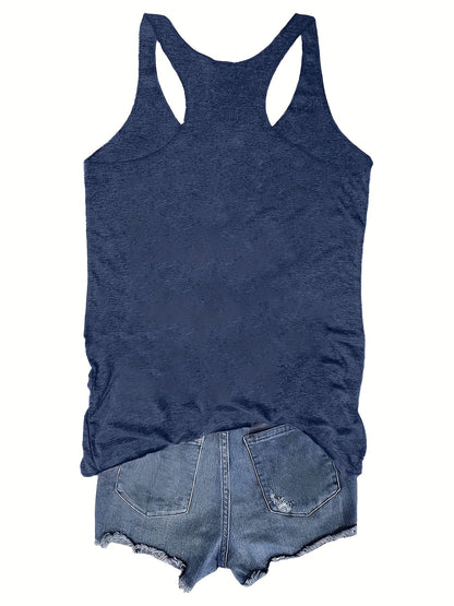 Damen Tanktop mit floralem Boho-Print – Sommer Freizeitshirt für Damen