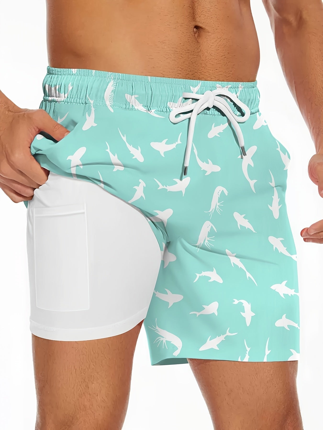 Herren Badeshorts mit Gummienten-Motiv – Lustige Schwimmshorts für Strand und Pool