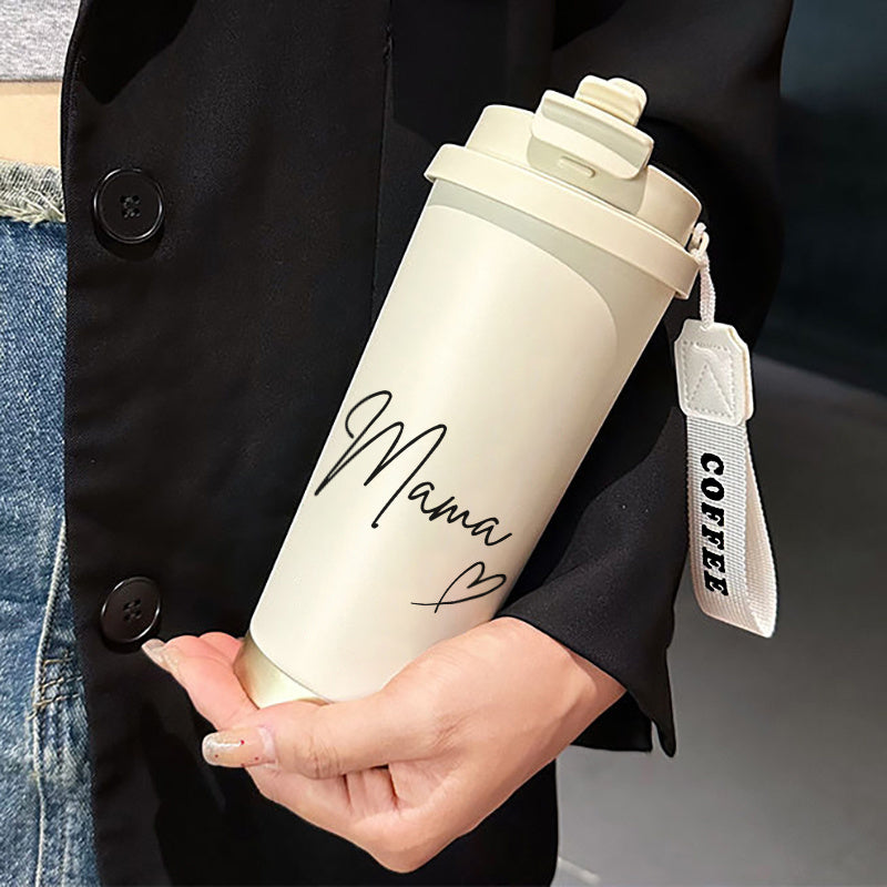 Mama Geschenk Becher – Thermobecher für unterwegs, Muttertag, stilvoll, Damen