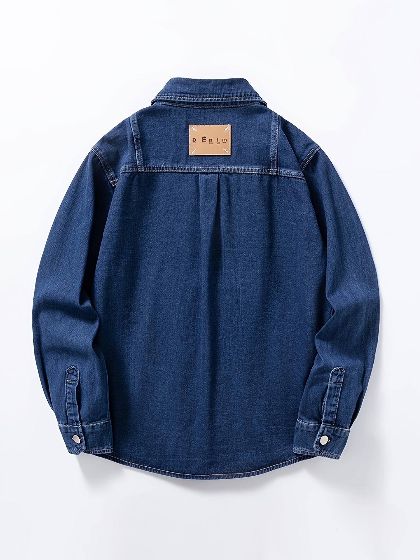 Herren Denim Overshirt im Casual-Look für Alltag und Freizeit