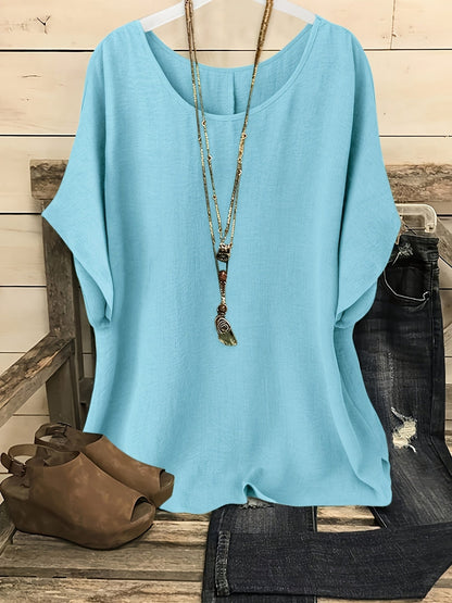 Damen Oversize Casual Tunika Shirt für Freizeit und Alltag