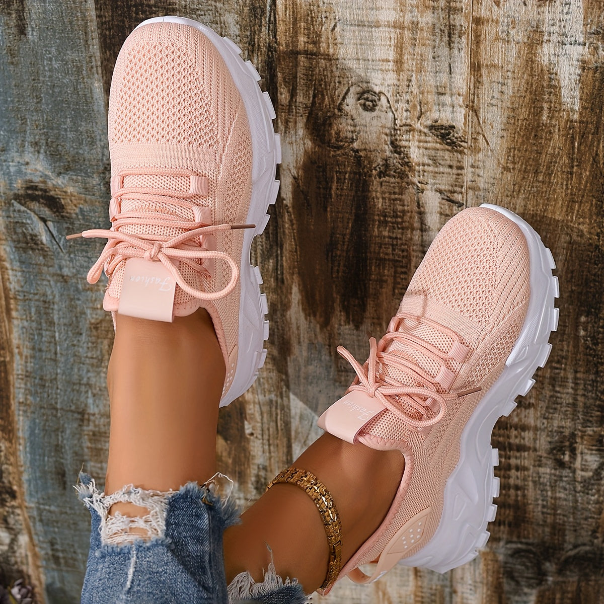 Damen Sneaker Atmungsaktiv Sportlich Freizeit Laufschuhe
