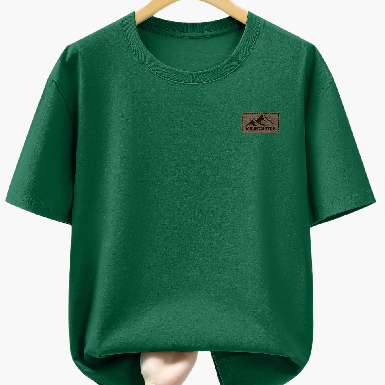 Herren T-Shirt mit Berg-Logo – Freizeit, Modern, Outdoor-inspiriert