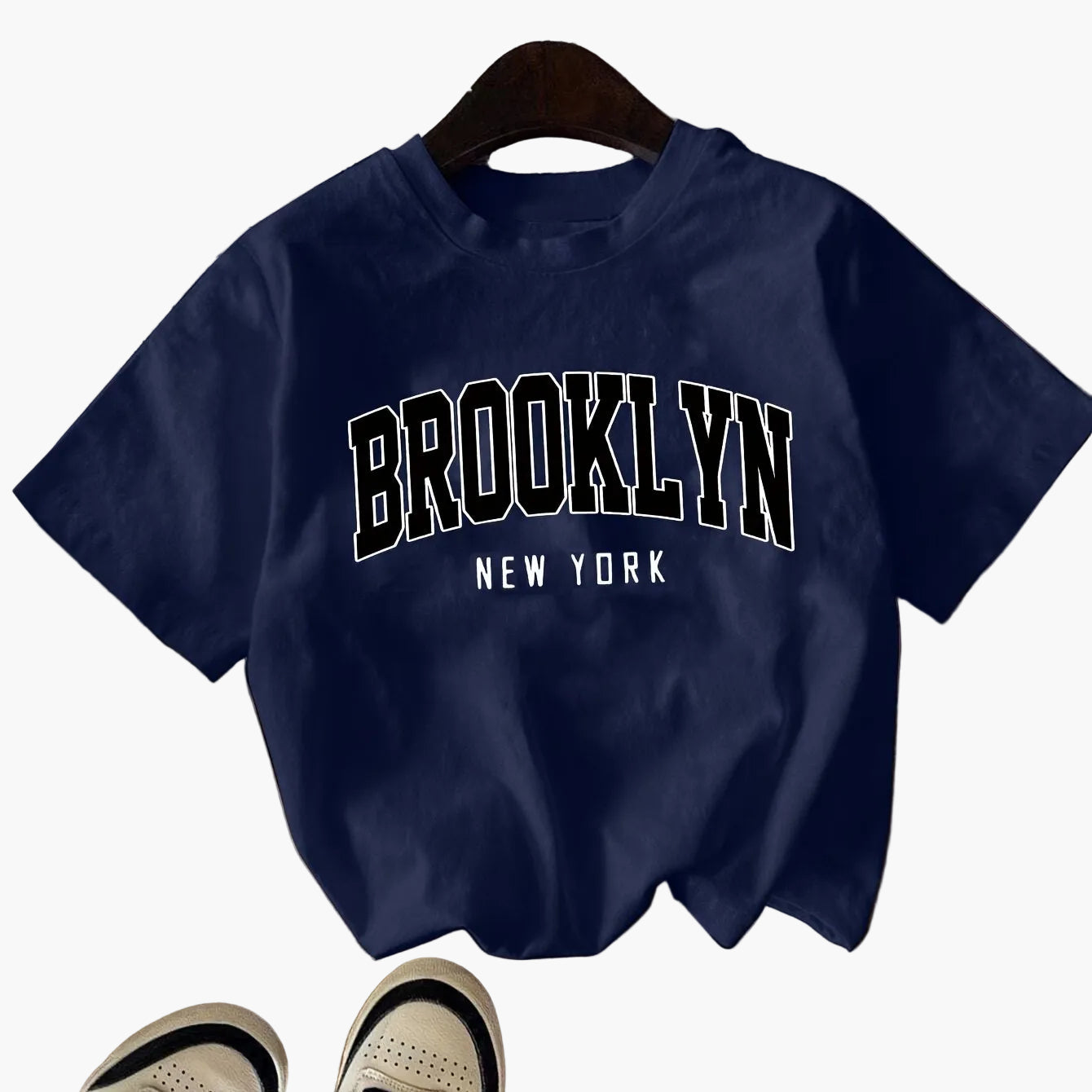 Damen Brooklyn New York Urban Streetstyle T-Shirt – Lässiges Freizeitshirt für Sommer