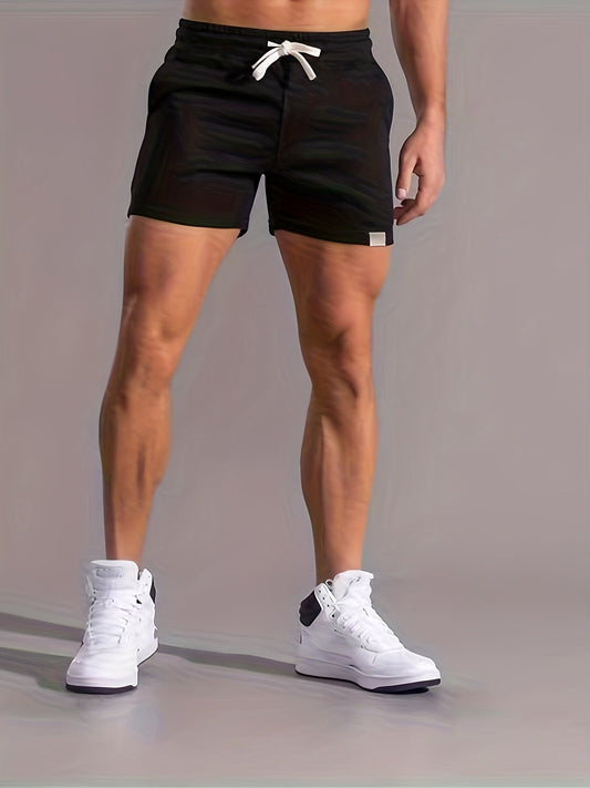 Herren Sportliche kurze Trainingsshorts mit Kordelzug – Bequeme Fitness- & Freizeithose