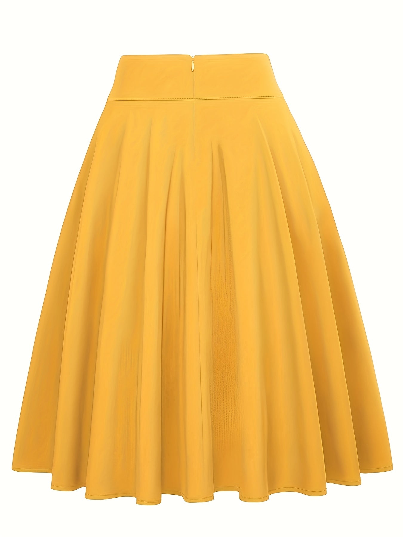 Damen Vintage A-Linien Rock mit Schleife – Eleganter Swingrock für Alltag & Freizeit
