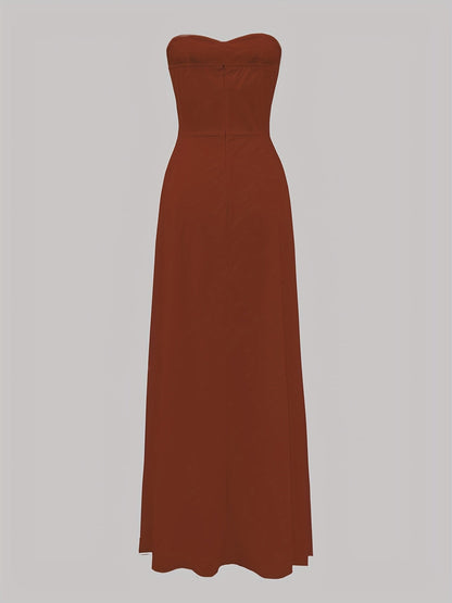 Damen Abendkleid Elegant Bandeau Stil für festliche Anlässe und Gala
