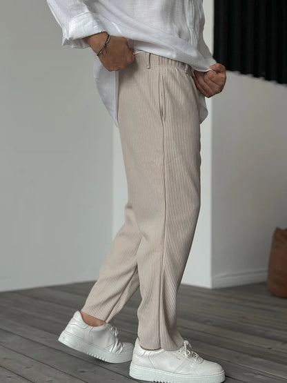 Herren Luxus Freizeithose im Old Money Stil – Elegante Alltagshose mit modernem Schnitt