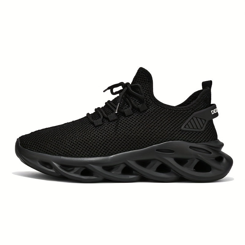 Herren Sneaker Sportliche Straßenschuhe mit Futuristischer Sohle – Laufen, Fitness & Freizeit