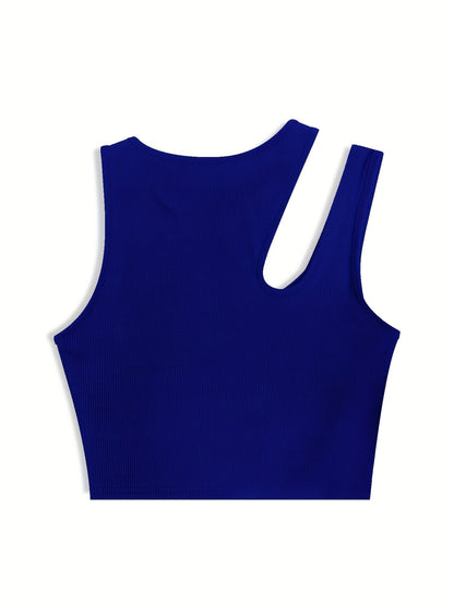 Damen Asymmetrisches Cropped Tanktop für trendige Sommer-Looks