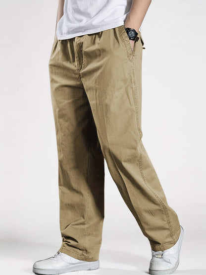 Herren Freizeithose mit Kordelzug – Bequeme Weite Hose für Alltag & Sport