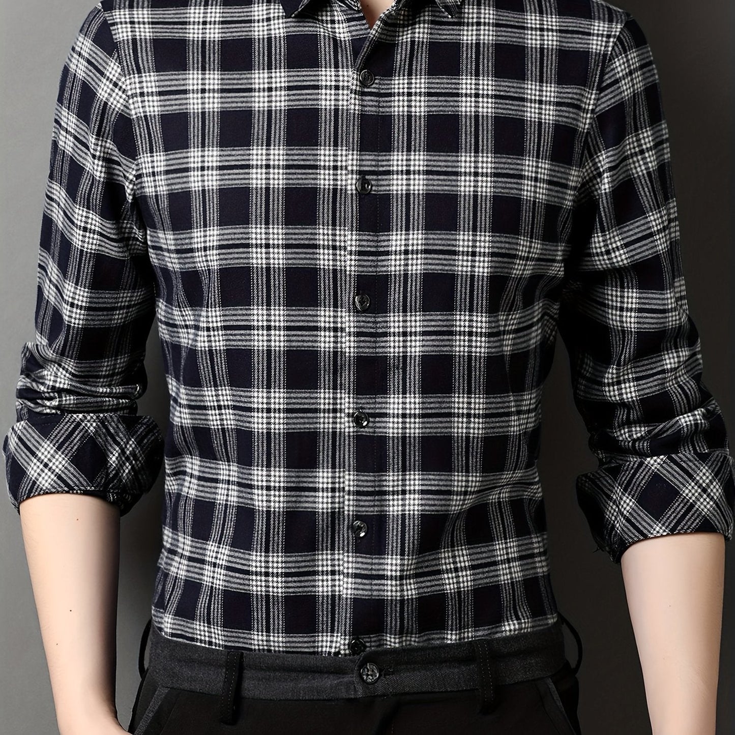 Herren Karohemd Modern Fit – Elegantes Business und Freizeit Hemd