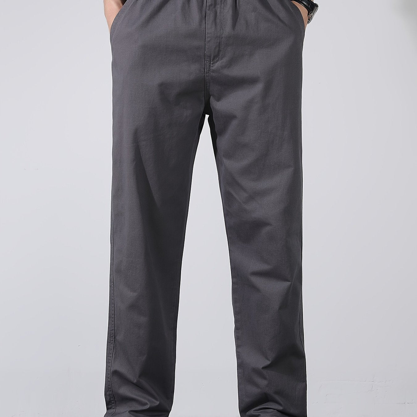 Herren Gerade Schnitt Freizeithose – Bequeme Alltags- und Businesshose