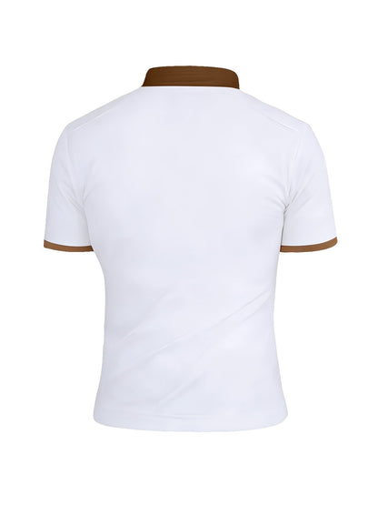 Herren Poloshirt mit Stehkragen und Brusttasche – Moderner Freizeitstil für jeden Anlass