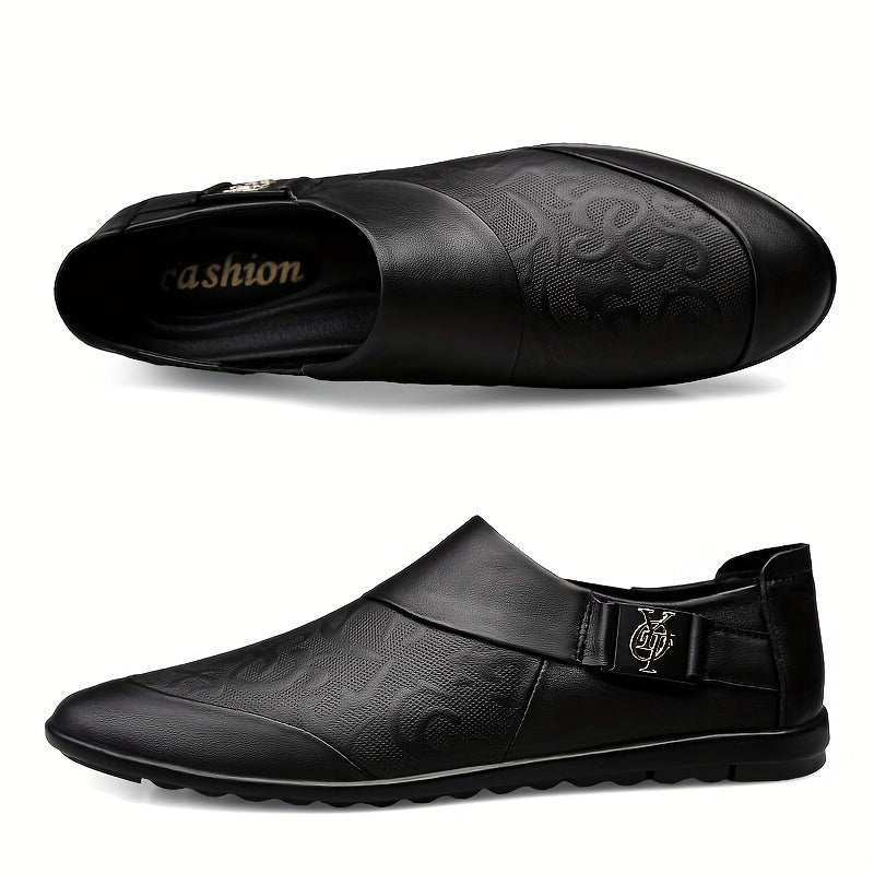 Herren Slip-On Loafer – Elegante Freizeitschuhe mit Prägung und modernem Design