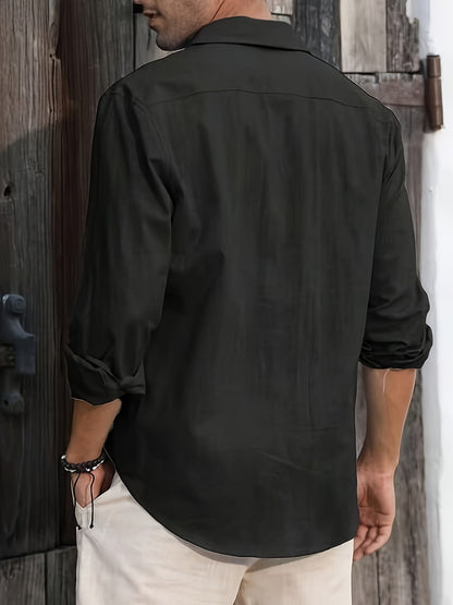 Herren Freizeit Hemd – Leichtes Sommerhemd, Lockerer Schnitt, Perfekt für Strand und Alltag