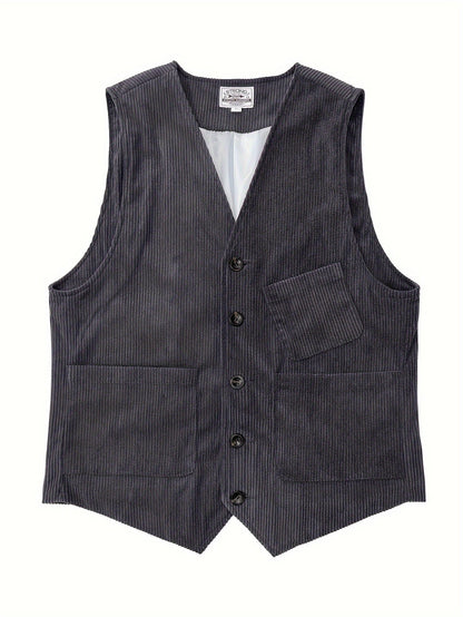 Herren Vintage Weste für Business und Freizeit – Eleganter Retro-Look