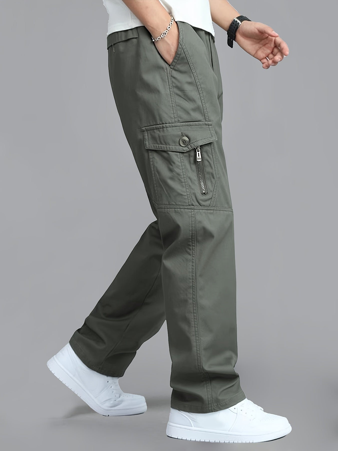 Herren Cargo-Hose mit modernem Schnitt und praktischen Taschen – Lässige Freizeithose für Alltag und Outdoor