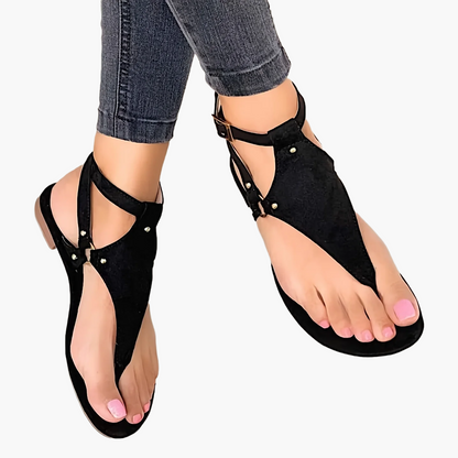 Damen T-Strap Sandalen im modernen Freizeitstil – Bequeme Sommerschuhe für Alltag & Urlaub