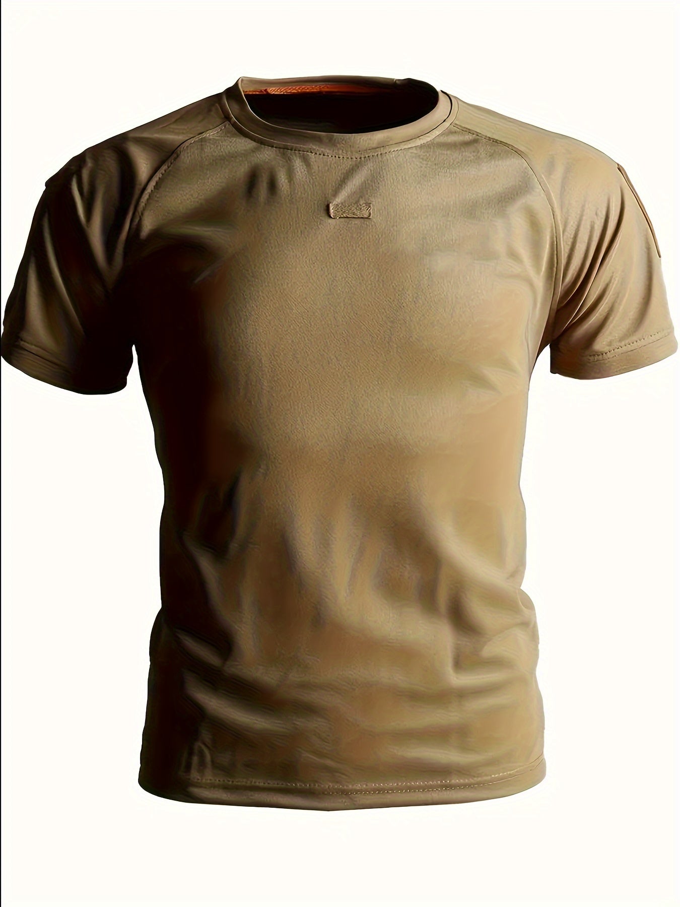 Herren Taktisches Kurzarmshirt mit Schultertaschen und Patch-Flächen – Outdoor & Einsatz