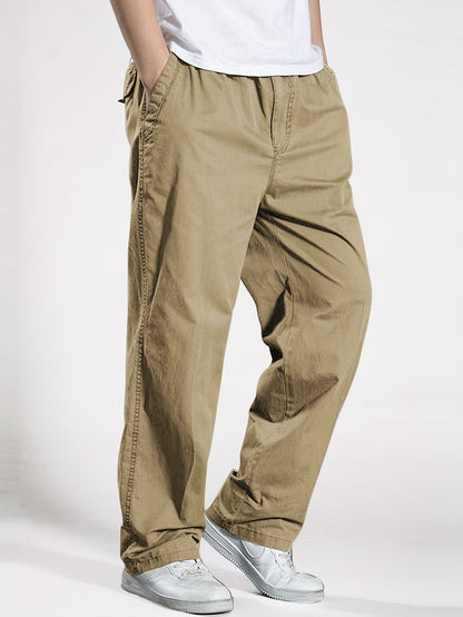 Herren Freizeithose mit Kordelzug – Bequeme Weite Hose für Alltag & Sport