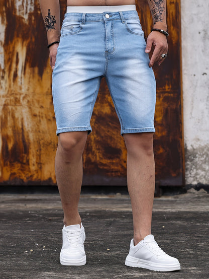 Herren Jeans Shorts im Skinny Fit – Modischer Freizeit-Basic für den Sommer