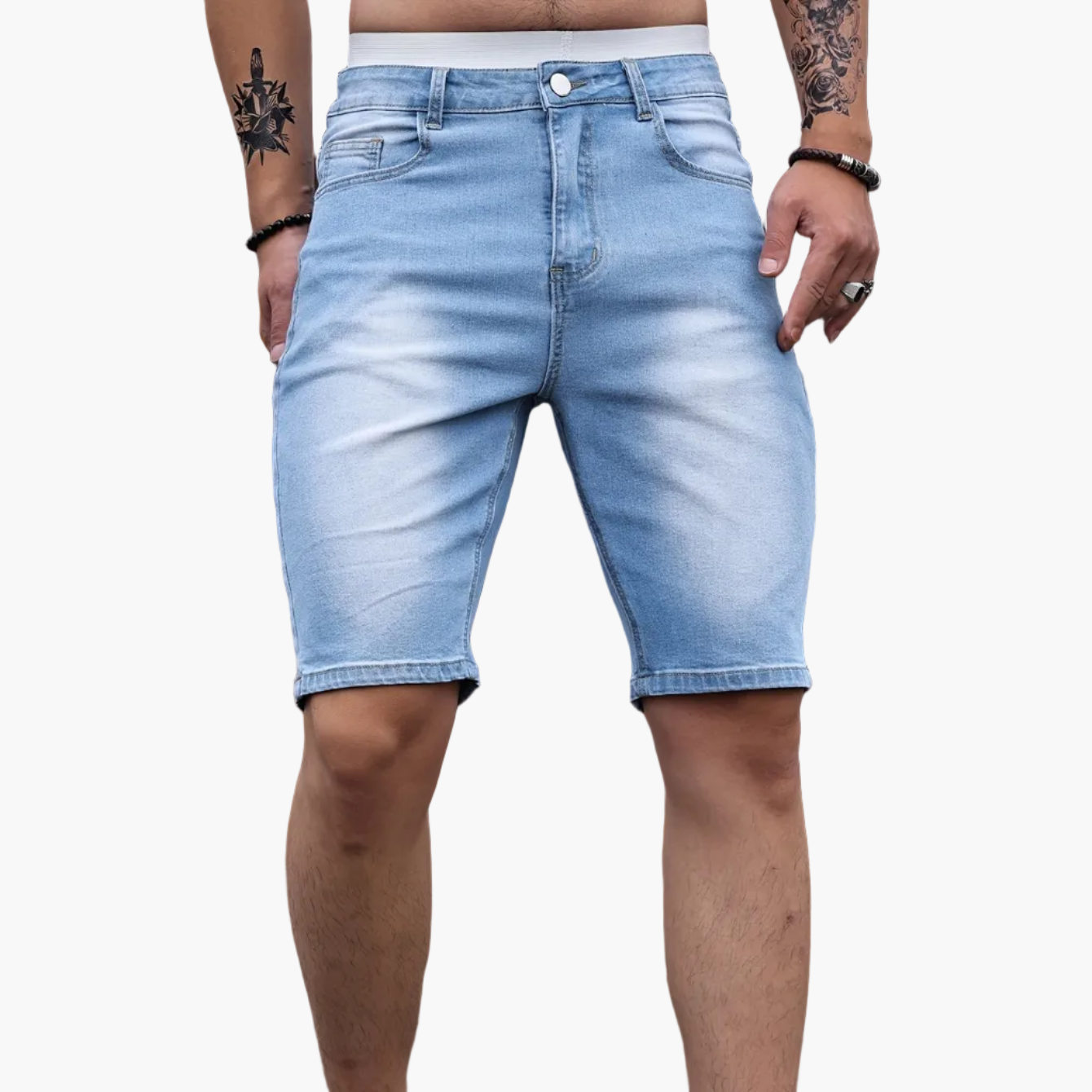 Herren Jeans Shorts im Skinny Fit – Modischer Freizeit-Basic für den Sommer