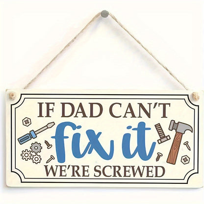 Vatertag Deko Schild Lustig – Wandschild für Männer, Werkstatt & Garage – Geschenkidee für Papa Heimwerker